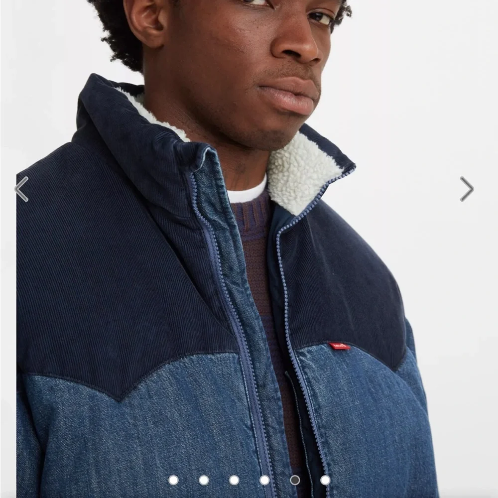 Levi’s Men’s Denim Super Puffer Jacket - Picture 3 of 10